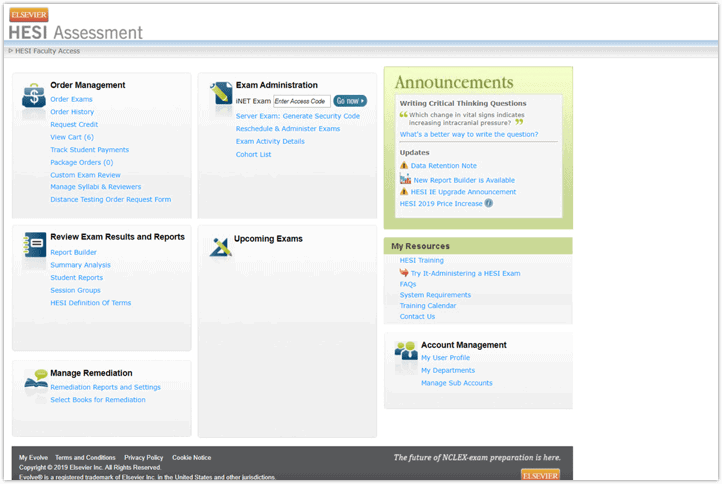 Hesi Exam Online Learning Platform