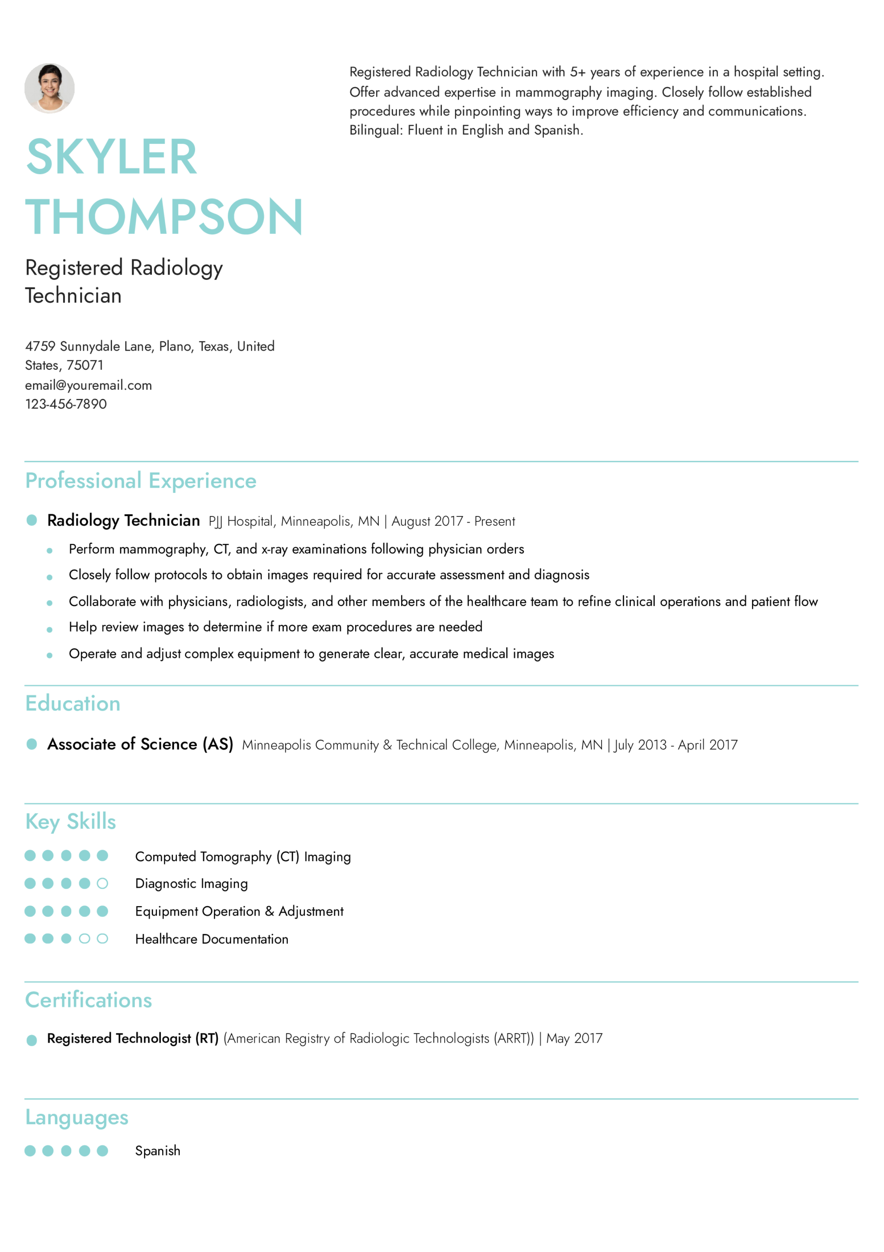 Rad Tech Exam Certificate Shipping Tracking