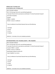 Rad Tech Exam Exam Eligibility Documentation